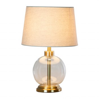 Tara Lane Bella Glass Lamp Gold 45cm