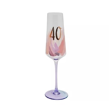 Birthday Flute 40th Luxe