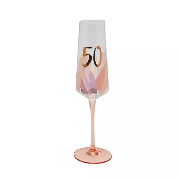 Birthday Flute 50th Luxe