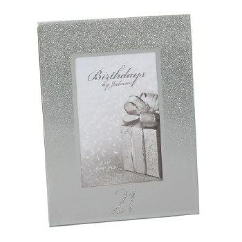 Birthday Frame 21st Glitter
