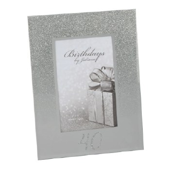 Birthday Frame 40th Glitter