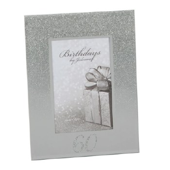 Birthday Frame 60th Glitter