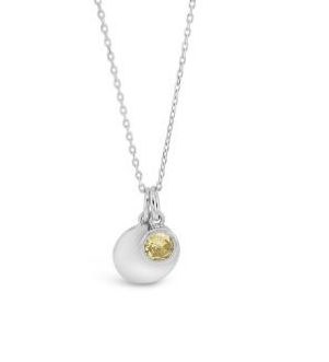 Absolute Jewellery Birthstone Disc Pend November