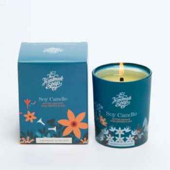 The Handmade Soap Company Bitter Orange &amp; Pink Pepper Candle 210g