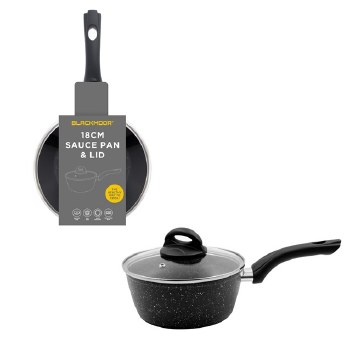 Blackmoor Stone Sauce Pan &amp; Lid 18cm