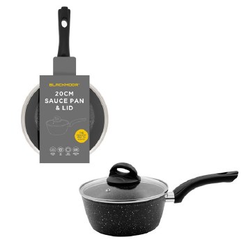 Blackmoor Stone Sauce Pan &amp; Lid 20cm
