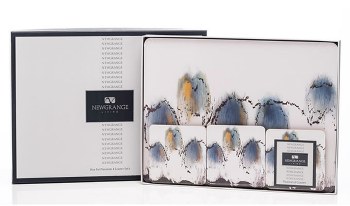Newgrange Living Blue Dot Placemat &amp; Coaster Set