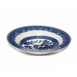 Blue Willow Rim Soup Dish