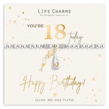 Life Charms Bracelet 18th Birthday