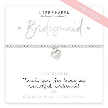 Life Charms Bracelet Bridesmaid Thank you