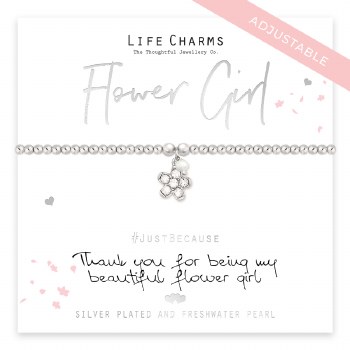 Life Charms Bracelet Flower Girl
