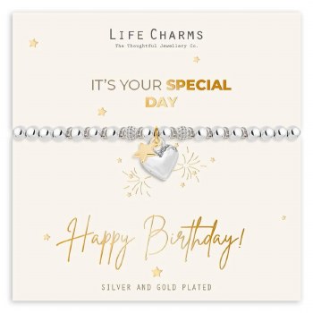 Life Charms Bracelet Happy Birthday