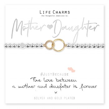 Life Charms Bracelet Love Mother &amp; Daughter