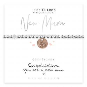 Life Charms Bracelet New Mum