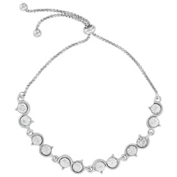 Indulgence Bracelet Rhodium Crystal