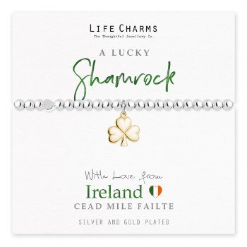 Life Charms Bracelet Shamrock