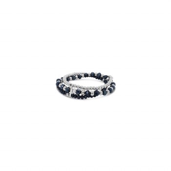 Absolute Jewellery Bracelet Silver/Midnight Blue B2179MB