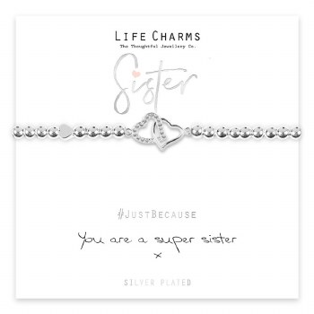 Life Charms Bracelet Super Sister