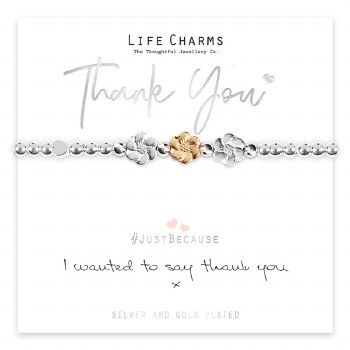 Life Charms Bracelet Thank You