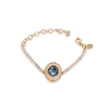Newbridge Silverware Bracelet  With Montana Colour Stone