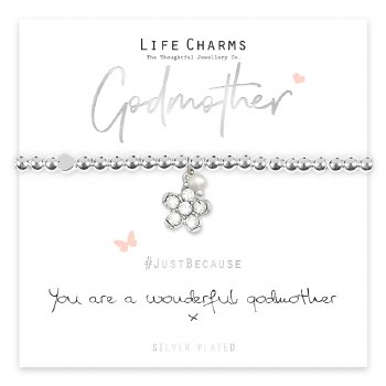 Life Charms Bracelet Wonderful Godmother
