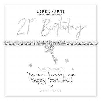 Life Charms Bracelet You Are 21 Key
