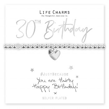Life Charms Bracelet You Are 30 Hearts