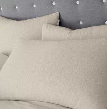 Brush Cotton Pillowcases Cream Pair