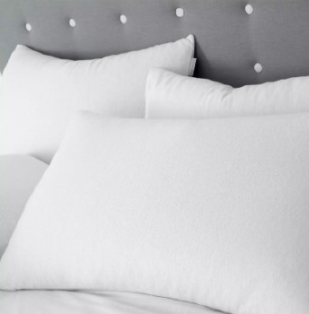 Brush Cotton Pillowcases White Pair