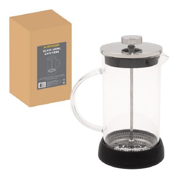 Cafetiere 600ml Glass Blackmoor