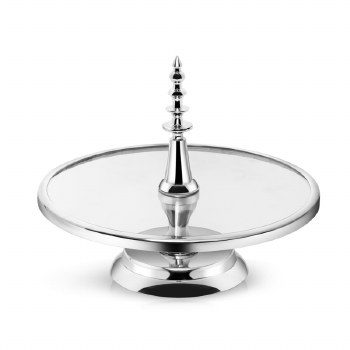 Newbridge Silverware Cake Stand Glass
