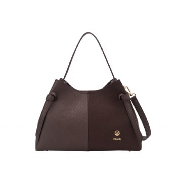 Hampton Handbags Camellia A-Line Grab Bag Brown
