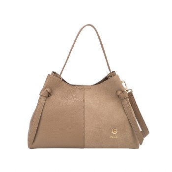 Hampton Handbags Camellia A-Line Grab Bag Fawn
