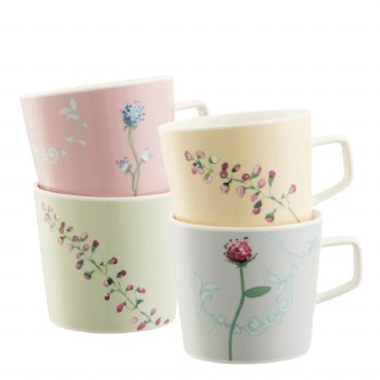 Aynsley Camille Pastel Mugs Set of 4
