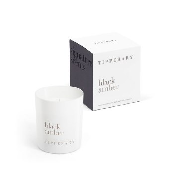Tipperary Crystal Signature Candle Black Amber Candle