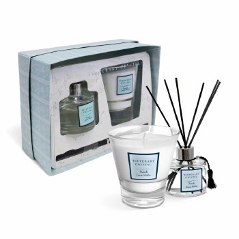 Tipperary Crystal Candle &amp; Diffuser French Linen