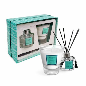 Tipperary Crystal Candle &amp; Diffuser Saltwater Shores