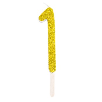 Candle Gold Glitter 1