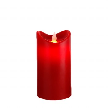Tara Lane Candle LED Flicker 15cm Red