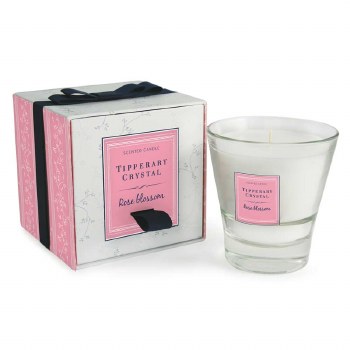 Tipperary Crystal Candle Rose Blossom