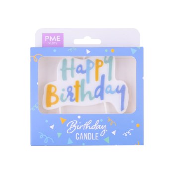 Candle Topper Blue Birthday Ca