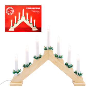 Candlebridge 7 Bulb Wooden