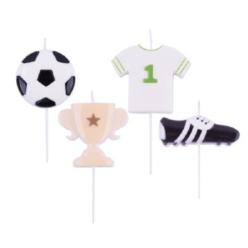 Candles Football Set of 4