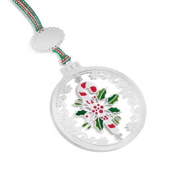 Newbridge Silverware Candy Cane Bauble Christmas Decoration