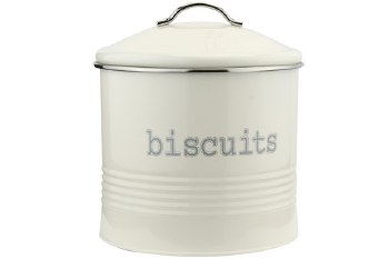 Canister Biscuit Cream Round