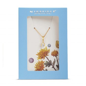 Newbridge Silverware Card Pendant Petal Perfect