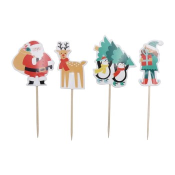Christmas  Cupcake Toppers - S
