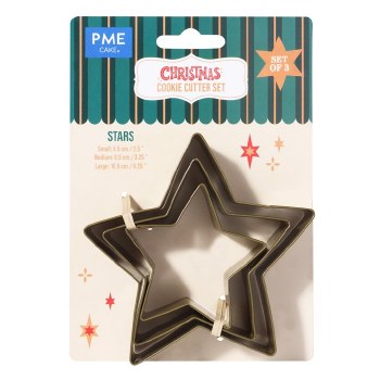 Christmas Cutter Stars Set of 3