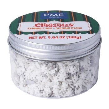 Christmas Sprinkles Stars Silv