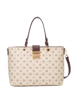 GIONNI HANDBAG CITRINE LARGE TOTE BAG BEIGE